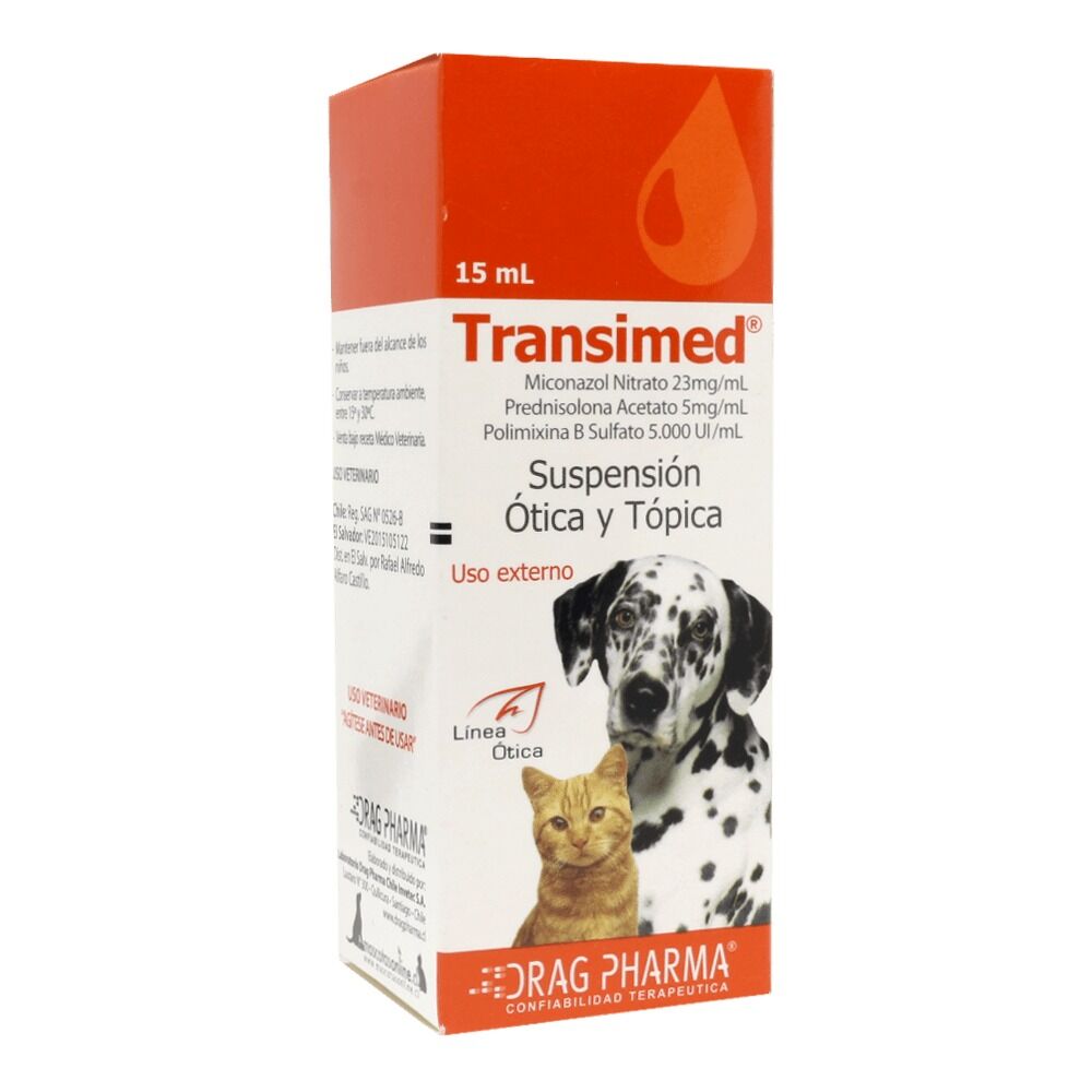 Transimed suspension otica y topica 15 ml